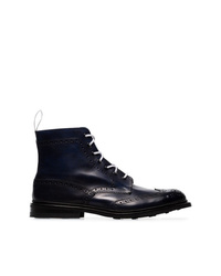 Trickers Blue Stow Leather Country Boots