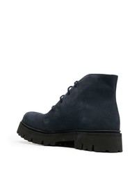 Emporio Armani Lace Up Leather Ankle Boots
