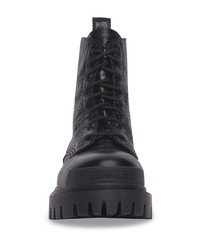 Balenciaga Strike Lace Up Leather Boots