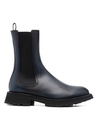 Alexander McQueen Leather Mid Calf Boots