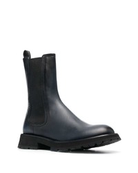 Alexander McQueen Two Tone Leather Chelsea Boots