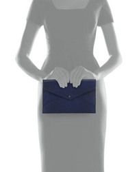 Danielle Nicole Tina Faux Leather Envelope Clutch Navy