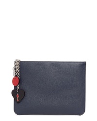 Christian Louboutin Loubicute Leather Pouch With Charms