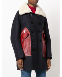 Dsquared2 Shearling Leather Pocket Coat