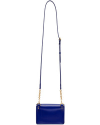 Sophie Hulme Blue Nano Milner Crossbody Bag