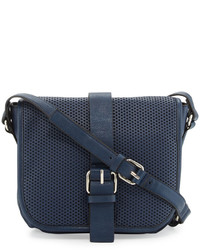 French Connection Edie Perforated Crossbody Bag Nocturnal