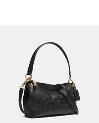 Coach Embossed Horse And Carriage Charley Crossbody In Pebble Leather
