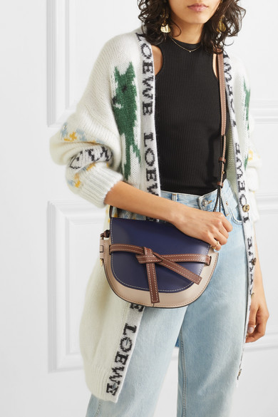 Loewe 2019 Colorblock Gate Pocket Shoulder Bag · INTO