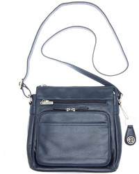 Giani Bernini Handbag Nappa Leather Front Zip Crossbody