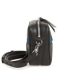 Rag & Bone Mini Flight Leather Denim Camera Bag Blue