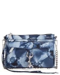Rebecca Minkoff Mini Mac Leather Crossbody Bag Blue