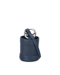 Simon Miller Navy Bonsai 15 Mini Leather Bucket Bag