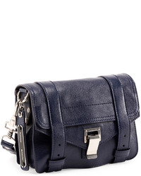 Proenza Schouler Ps1 Mini Leather Crossbody Bag Indigo 890