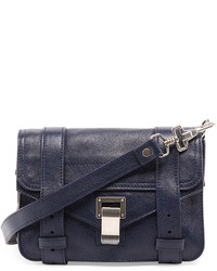 Proenza Schouler Ps1 Mini Leather Crossbody Bag Indigo 890