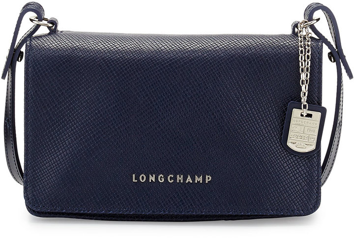 leather navy crossbody bag