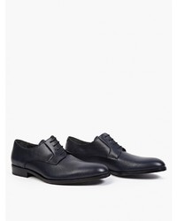 Lanvin Navy Leather Derby Shoes