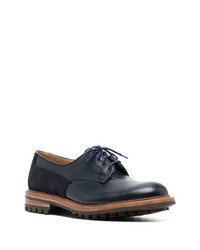 Tricker's Panelled Lace Up Derby Shoes