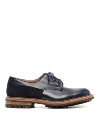 Tricker's Panelled Lace Up Derby Shoes