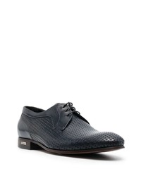 Baldinini Perforated Design Leather Derby Shoes