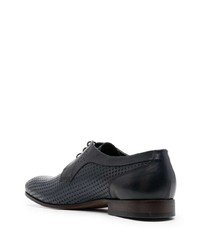 Baldinini Perforated Design Leather Derby Shoes