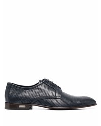 Casadei Perforated Leather Oxford Shoes