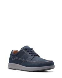 Clarks Unstructured Trail Sneaker In Navy Nubuck At Nordstrom