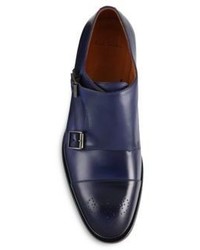 Paul Smith Atkins Leather Double Monk Strap Shoes