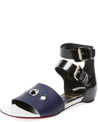 Christian Louboutin Metal Grommet Flat Sandal