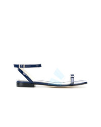 Nicole Saldaña Strappy Vinyl Sandals