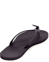 Bottega Veneta Leather Flip Flop Sandal Dark Navy