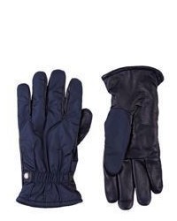 Barneys New York Combo Gloves Blue