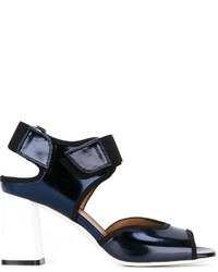 Marni One Band Contrasted Heel Sandals