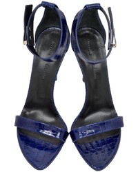 Proenza Schouler Night Blue Printed Leather Sandal