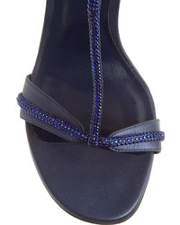 Rene Caovilla Ren Caovilla Crystal Embellished Leather Sandals