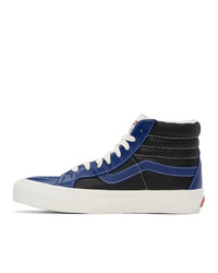 Vans Blue And Black Sk8 Hi Reissue Vi Sneakers
