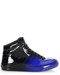 Jimmy Choo Degrade Leather High Top Sneakers