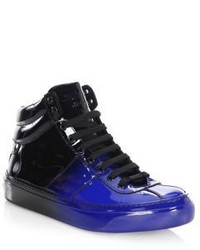 Jimmy Choo Degrade Leather High Top Sneakers
