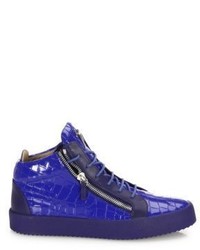 Giuseppe Zanotti Leather Suede High Top Sneakers