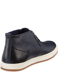 English Laundry St James Leather High Top Sneaker Blue