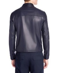 Emporio Armani Nappa Leather Shirt Jacket