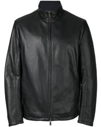 Canali Reversible Leather Hunter Jacket