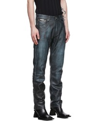 Eytys Navy Cypress Leather Jeans