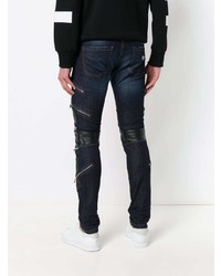 Philipp Plein Slim Fit Biker Jeans