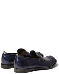 Officine Creative Anatomia Glossed Leather Penny Loafers