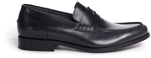 classic leather loafers