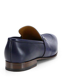 Gucci Faramir Leather Loafers