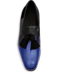 Jimmy Choo Foxley Glitter Patent Degrade Leather Loafers