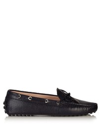 Tod's Gommino Reptile Effect Leather Loafers
