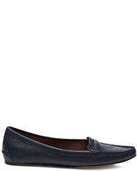Tabitha Simmons James Leather Loafers Navy