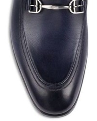 Bally Labens Double Gore Leather Bit Loafers